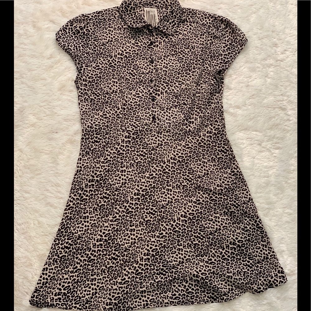Free People Animal Print Leopard/Cheetah Dress